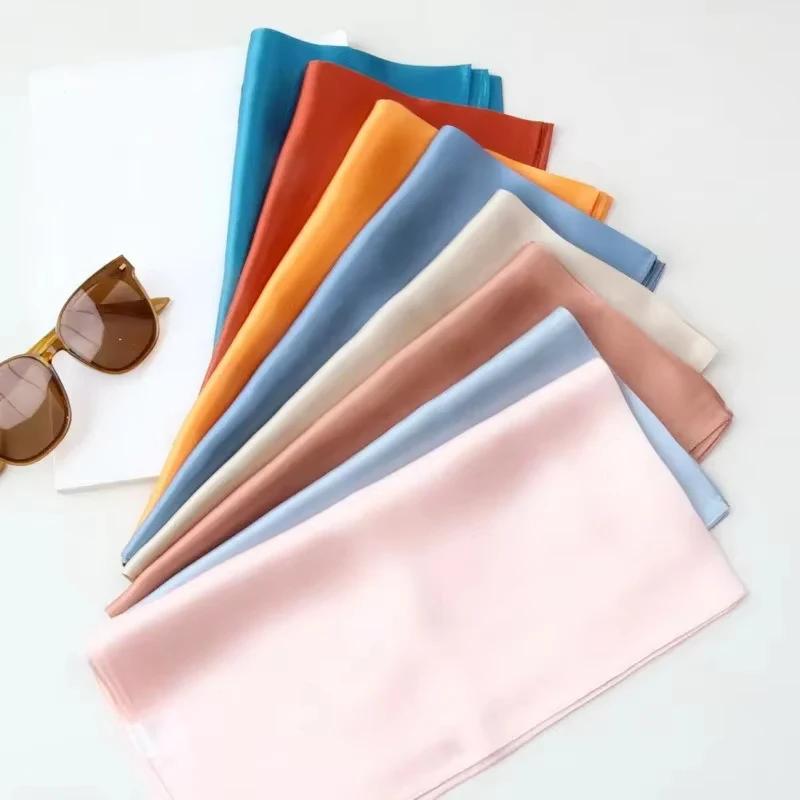 Foulards carrés pour femmes, écharpes rondes, écharpe de luxe, bandeau de sauna, hijab, châles de mûrier, haute qualité, mode printemps, 100%, 70