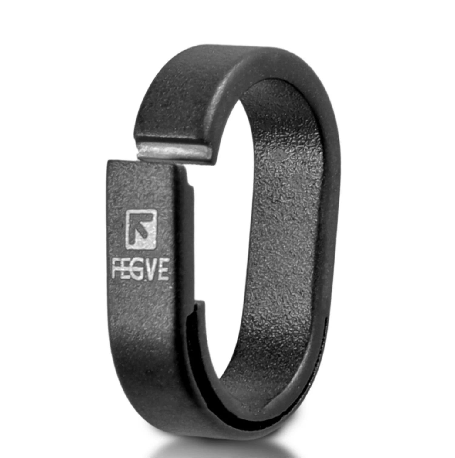 Porte-clés à dégagement rapide en alliage de titane avec revêtement PVD noir, pour clés de voiture, accessoires EDC, anneau de connecteur en métal Compact et Durable