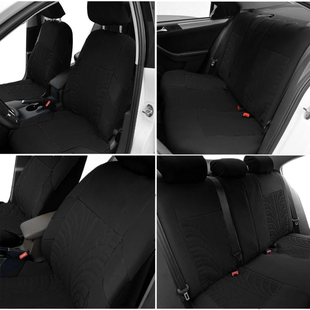 Ensemble de housses de siège de voiture universelles, 2/5 pièces, adaptées à la plupart des housses de voiture avec détails de pneus, adaptées aux housses de siège indépendantes, protection des sièges