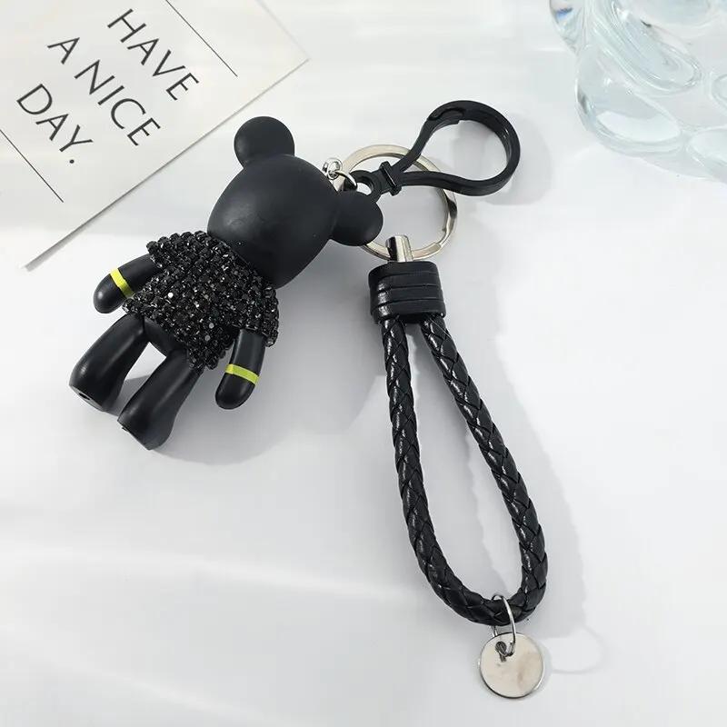 Porte-clés plaqué argent beurre pour hommes et femmes