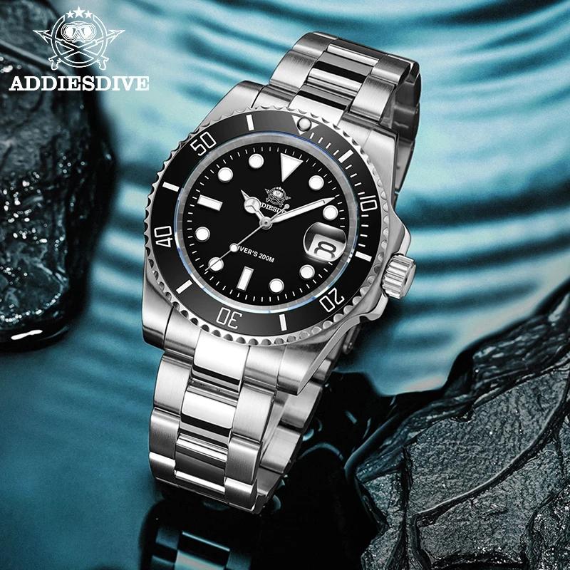 ADDIESDIVE montre en acier inoxydable