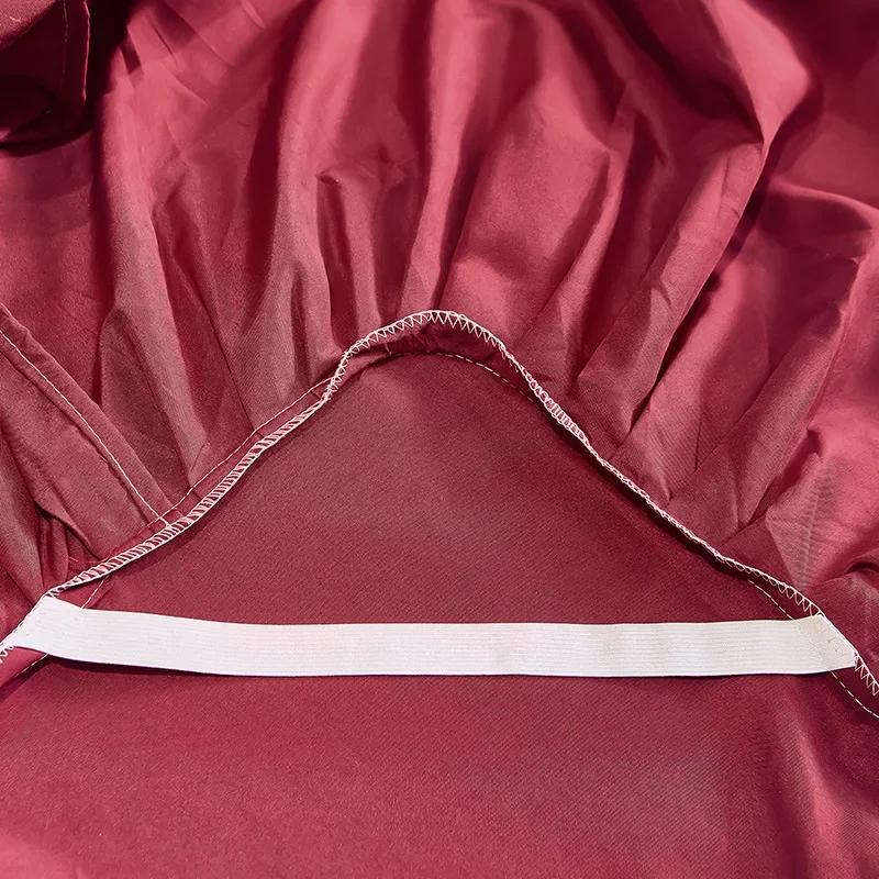 Jupe de lit antidérapante, couvre-matelas, drap de lit, couleur unie, jupe de lit à volants, 1 pièce, housse de lit pour chambre à coucher