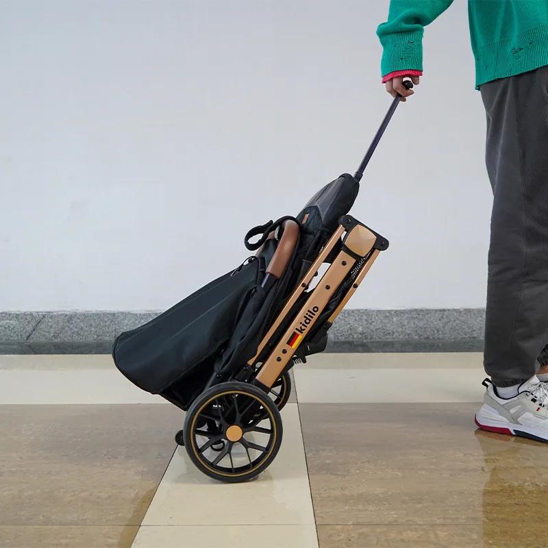 2025 nouvelle poussette pour bébé peut s'asseoir ou s'allonger, poussette multifonctionnelle légère et pliable, poussette pour enfant
