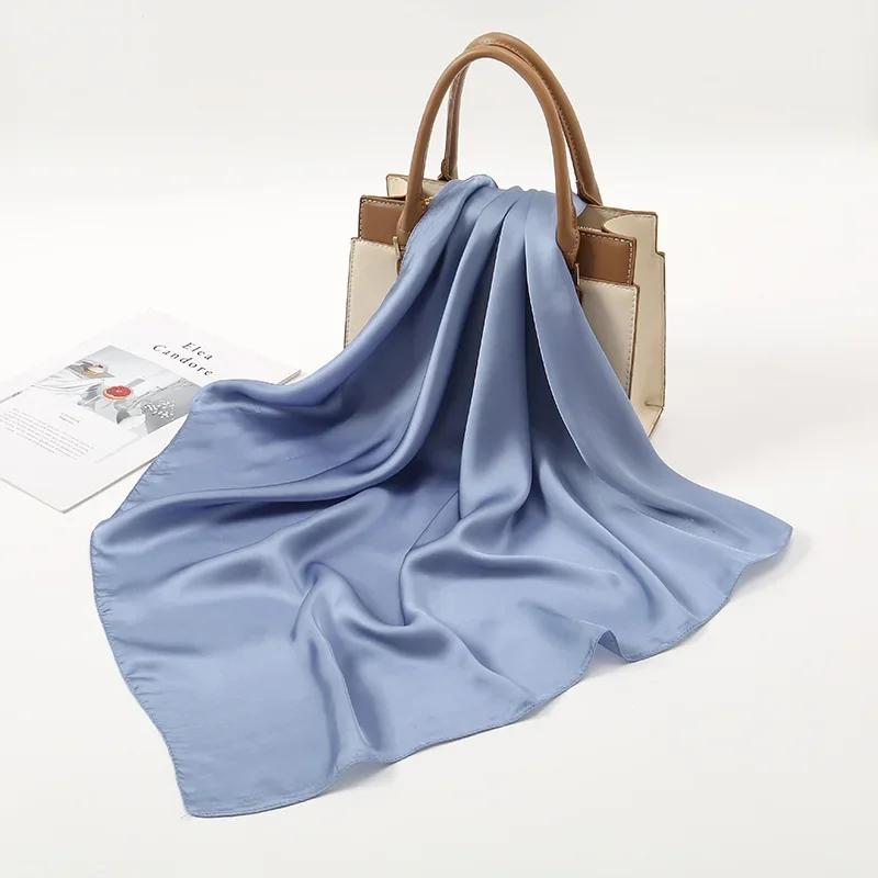Foulards carrés pour femmes, écharpes rondes, écharpe de luxe, bandeau de sauna, hijab, châles de mûrier, haute qualité, mode printemps, 100%, 70