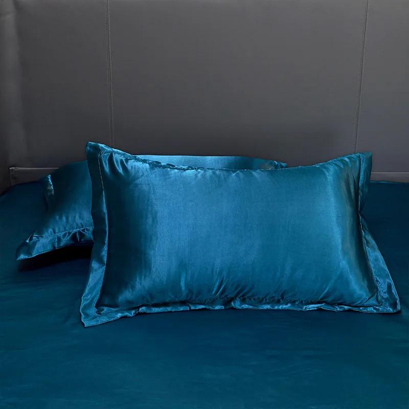 Parure de lit en soie Tencel, ensemble de literie de luxe, drap-housse extensible, noir, vert, blanc, été, 120/150/180/200, 180x200