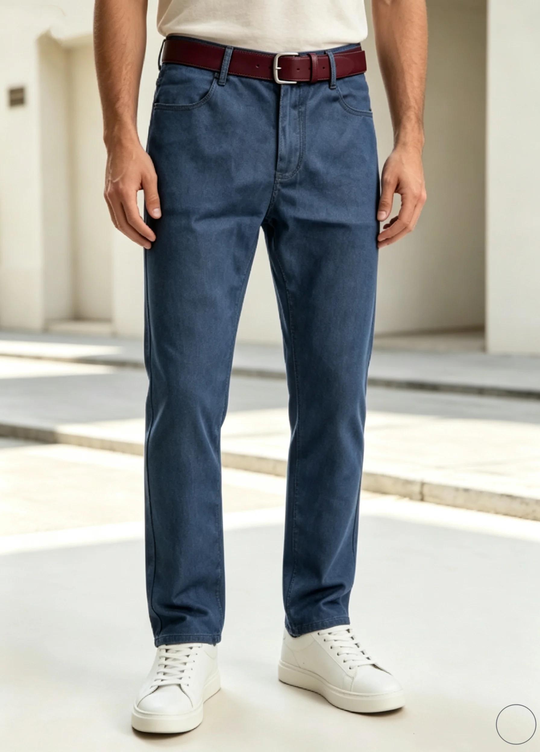 Jeans droits pour hommes