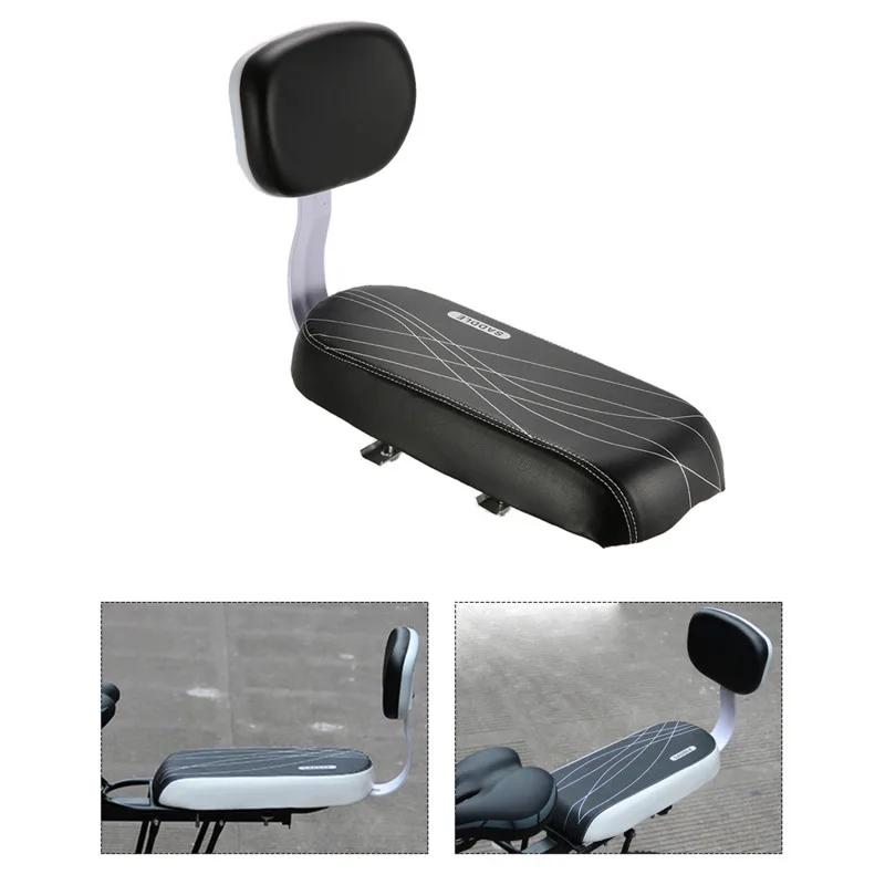 Selle de vélo enfant avec assistance dorsale, siège arrière de VTT T1, coussin en cuir PU, pièces de cyclisme