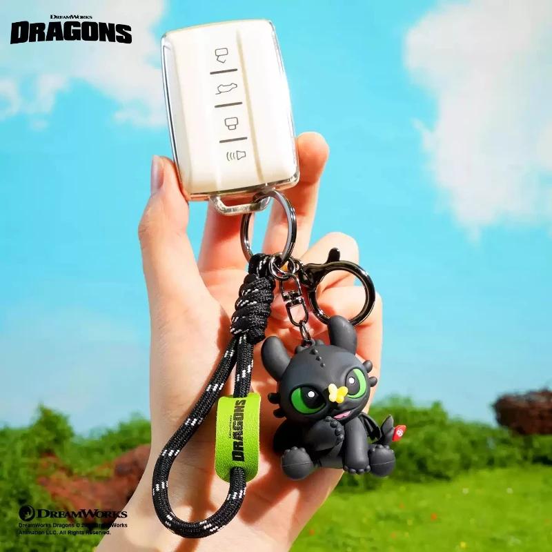 Authentique Dragon dompteur maître volant sans dents garçon porte-clés nouveau sac pendentif petits accessoires voiture 