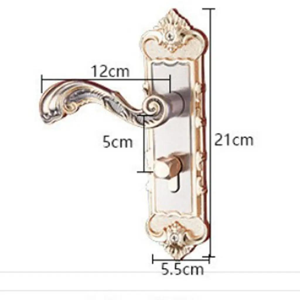 Poignée de porte à levier d'entrée [avec trois clés] pour bureau ou porte d'entrée # 6