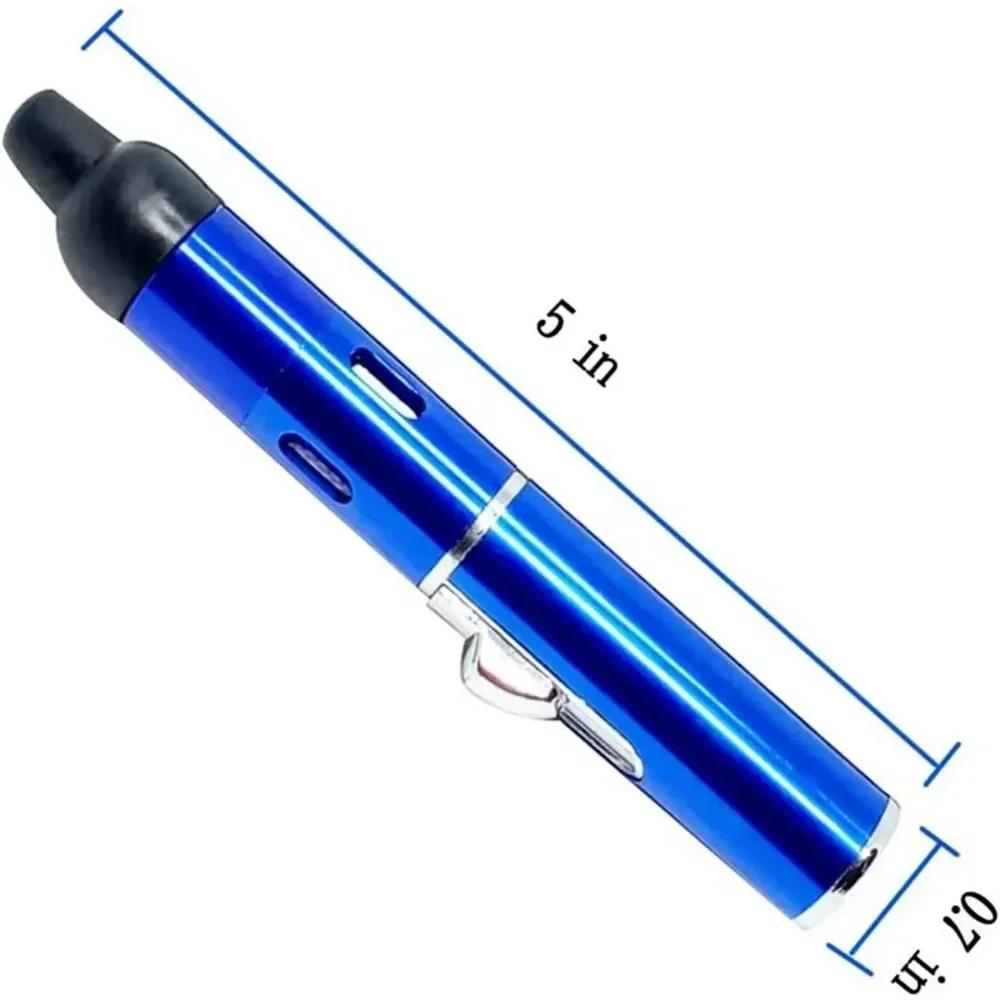 Briquets longs et portables en métal, tout-en-un, tuyau intégré, amovible, gonflable, coupe-vent, nouveauté 2024