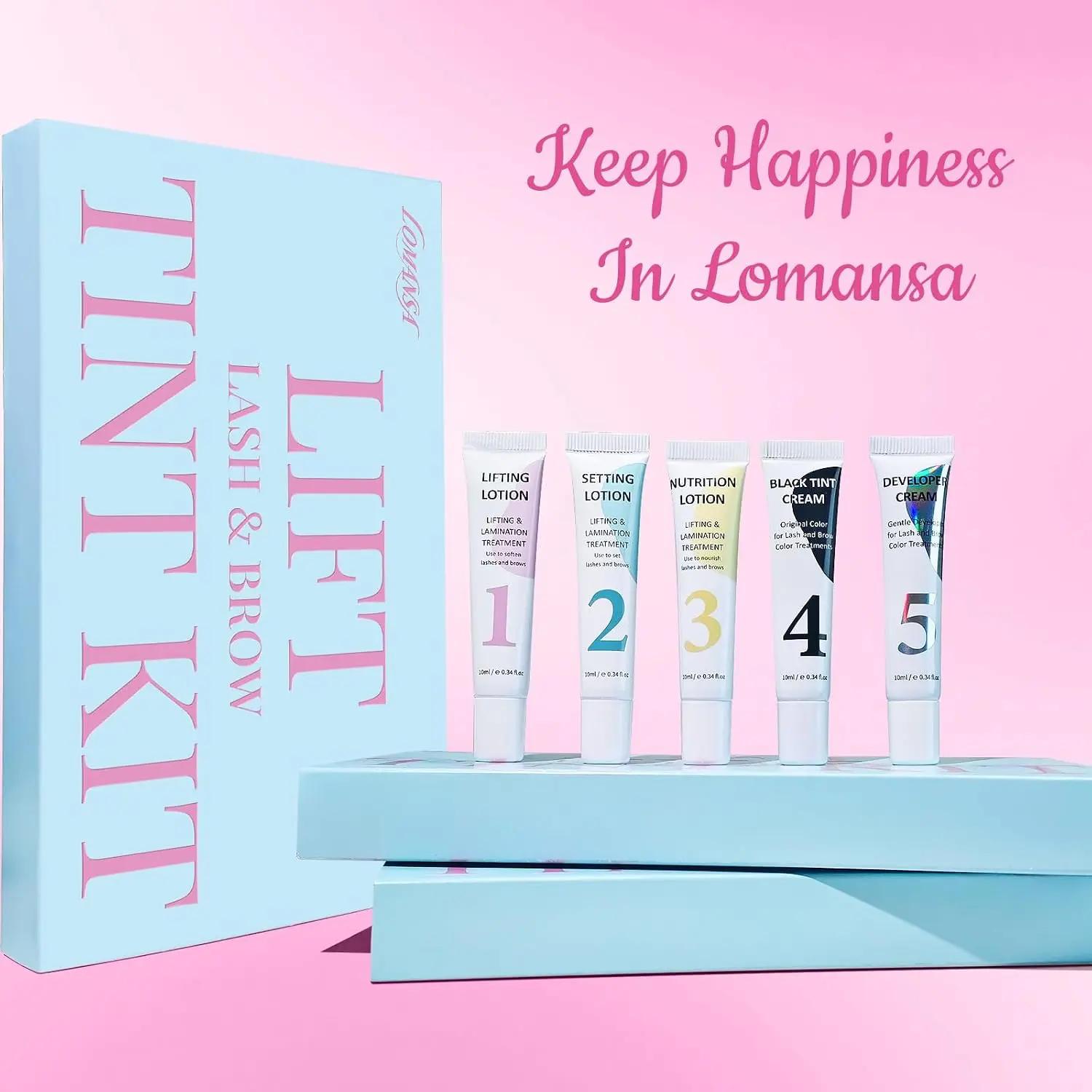 Kit Lomansa Lash Lift et Coloration Noir Intense pour Cils – Tenue Forte 4 Semaines