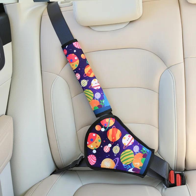 Ceinture de sécurité pour enfants de voiture, protège-épaule de siège, ancre, ceinture de sécurité, limiteur de cou Anti-pincement, Protection du ventre