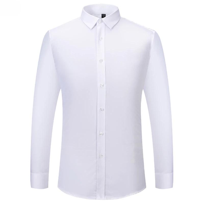 4XL 5XL 6XL 7XL 8XL chemise à carreaux en Fiber de bambou rayé bleu décontracté affaires