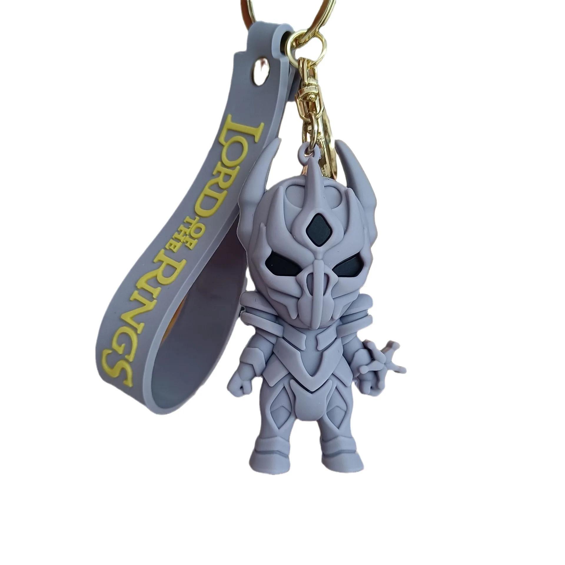 Films européens et américains Seigneur des Anneaux porte-clés voiture porte-clés figurine d'action tridimensionnelle anneau sac pendentif