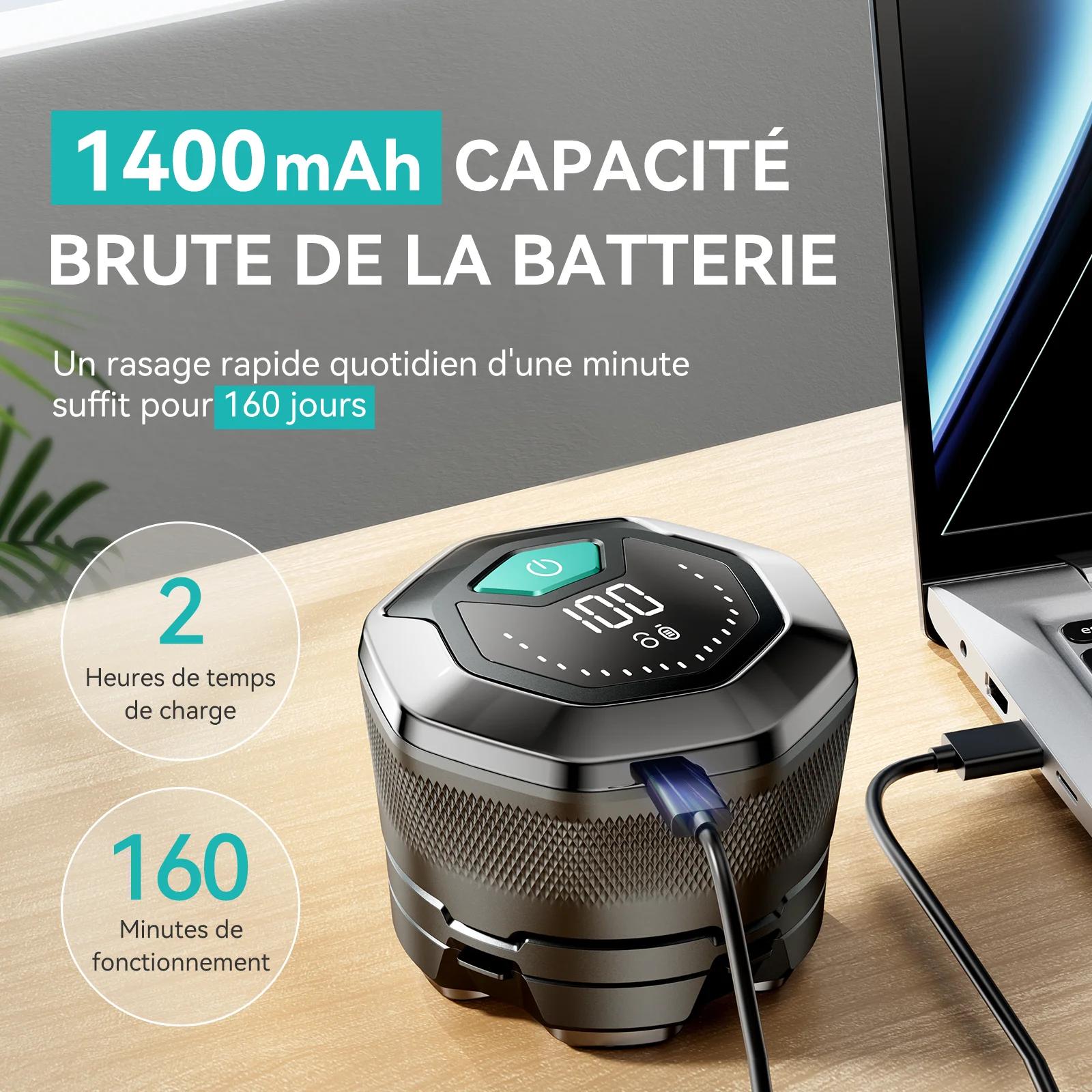 KENSEN 6D rasoir électrique flottant magnétique pour hommes tête humide/sèche