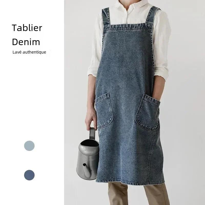 Robe coréenne en Denim pour femmes