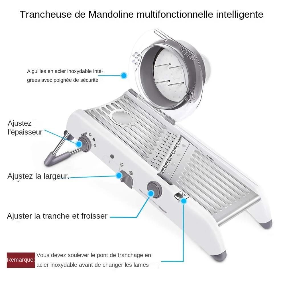 LMETJMA 18 Types réglable Mandoline trancheuse acier inoxydable légumes Julienner râpe oignon pomme de terre