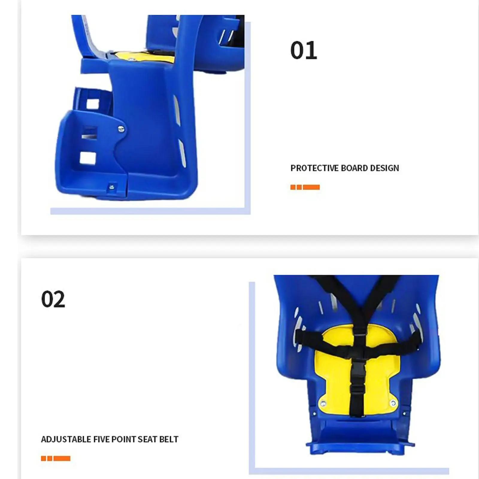 Siège de vélo confortable avec accoudoir pour enfants et adultes