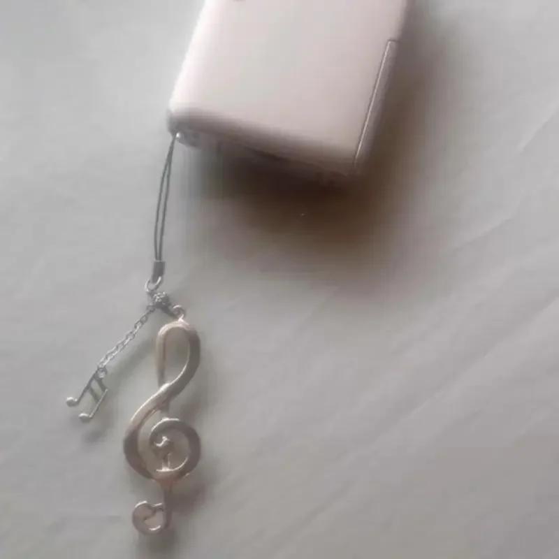 Vibrant clés anneau Musical Note Pendant Élégant Note musique élégante Accessoire Accessoire Mignon en alliage Charme P9yf