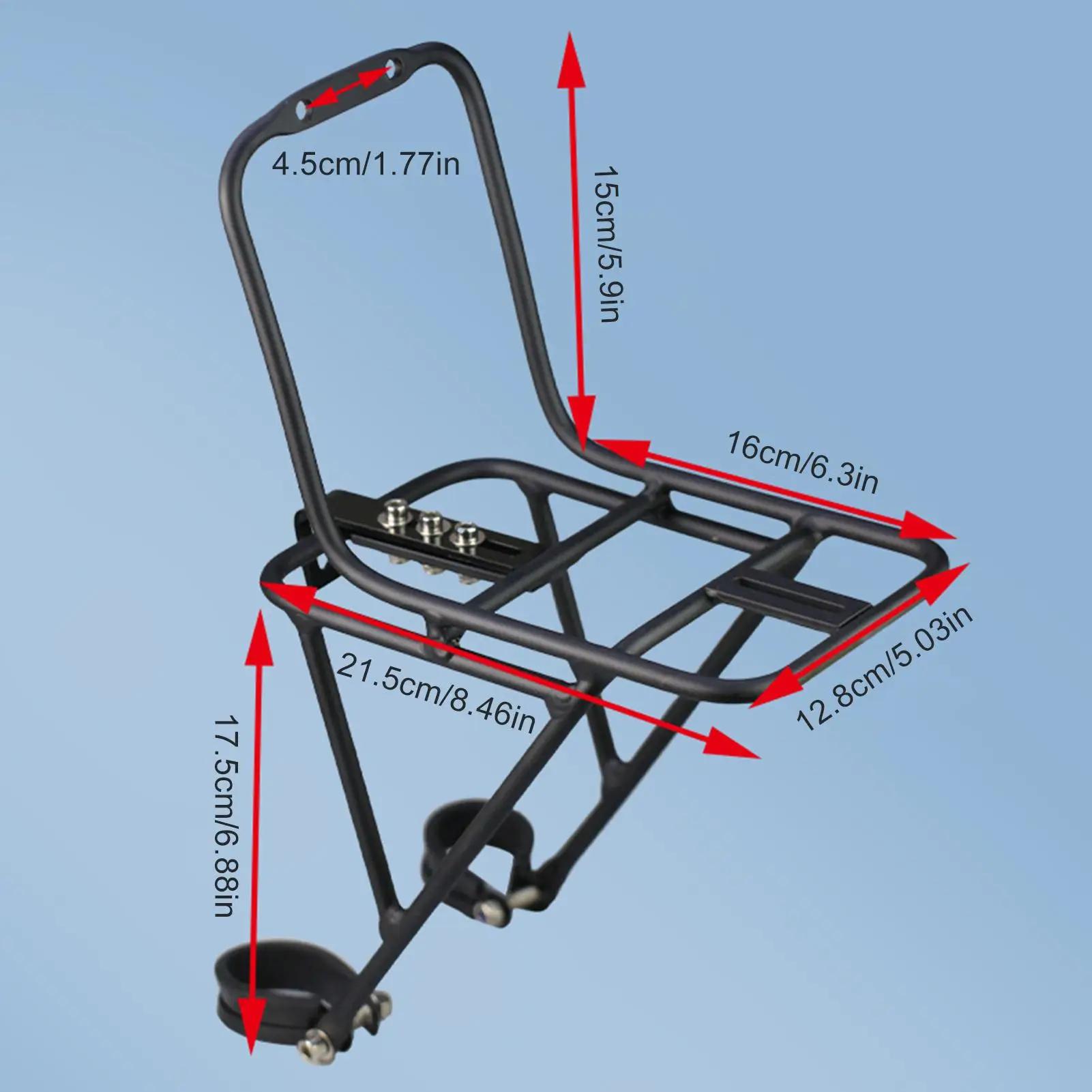 Porte-bagages avant de vélo en alliage d'aluminium pour VTT et vélo de route, support de transport pour bagages et pique-niques