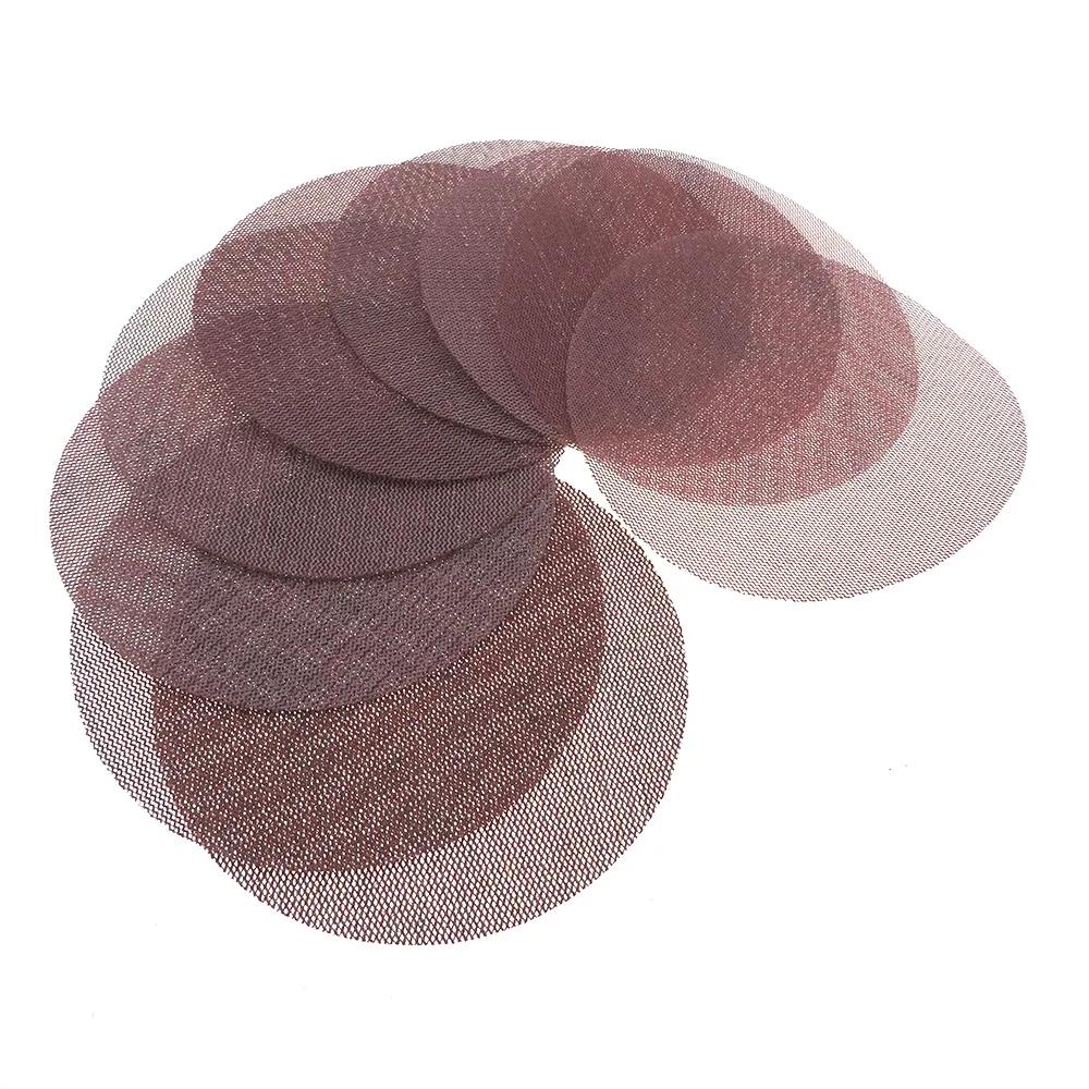 20 PC 6 pouces 150mm crochet boucle maille sans poussière Anti-blocage papier de verre abrasif 80-600 grain peinture voi