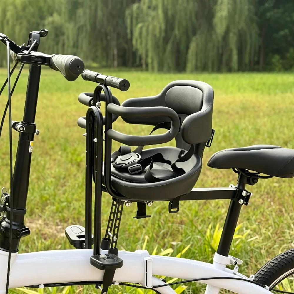 Siège de vélo pour bébé, siège de vélo pour tout-petit, fixation pour vélo adulte, siège de vélo avant pour enfants de 1 à 3 ans, siège de vélo pour enfants