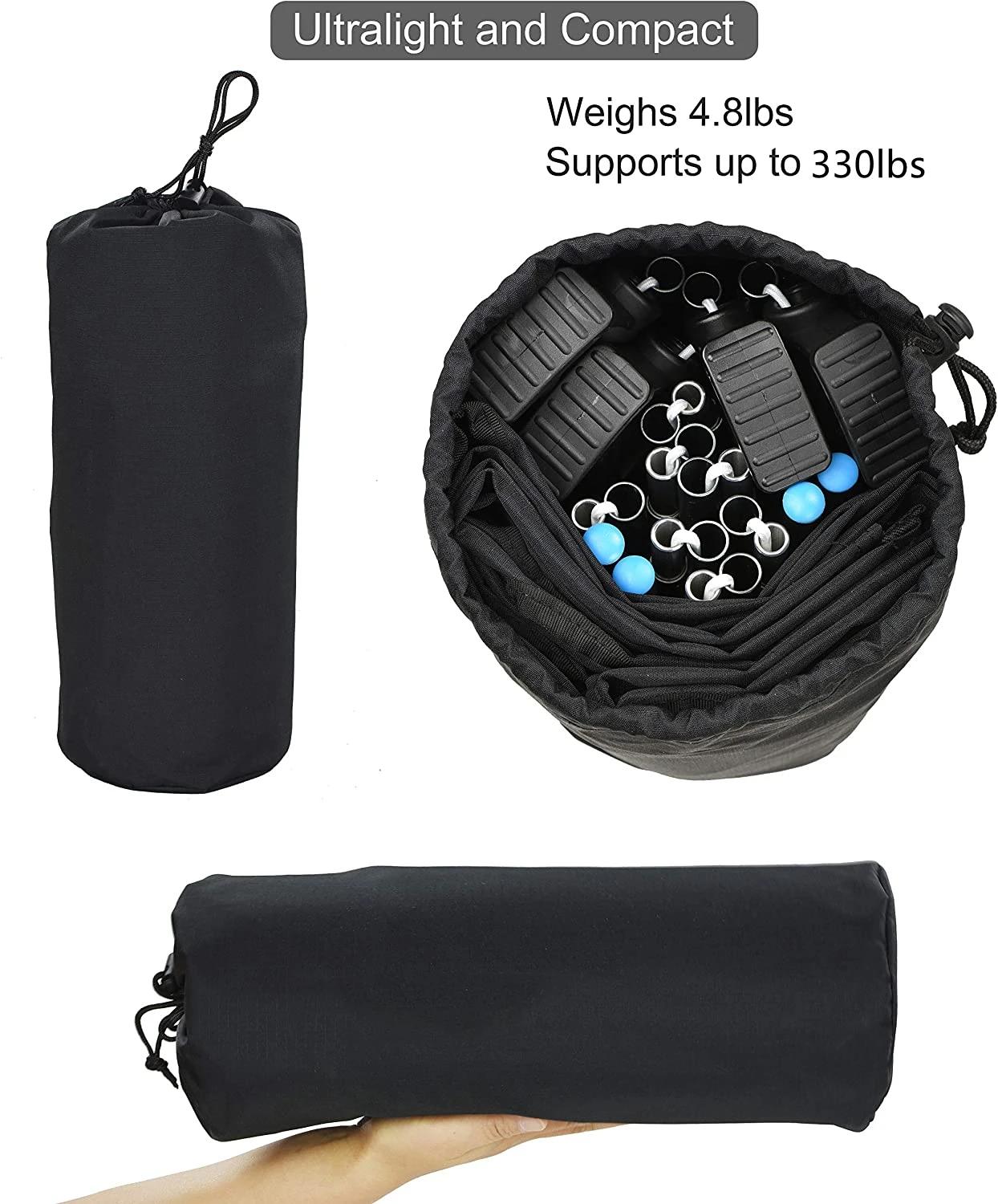 Lit Pliant Ultraléger pour Camping, Voyage, Couchage, Polymères, Juste de Matelas pour Randonnée, Pêche, Pique-Nique