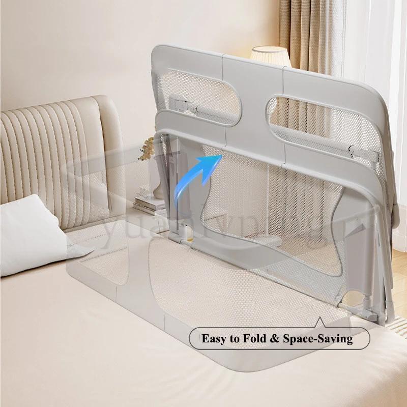 Clôture de lit de bébé pliable, Rail de sécurité pour berceau, garde-corps pour nouveau-nés