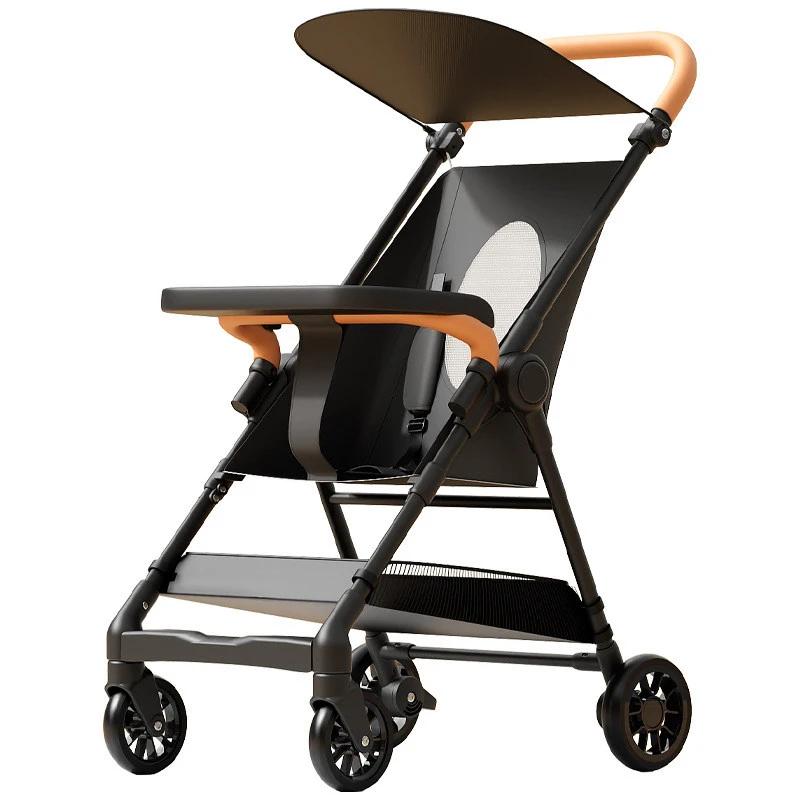 Poussette pliable pour bébé, compacte et légère, poussette de voyage pour tout-petits, poussette pour l'extérieur