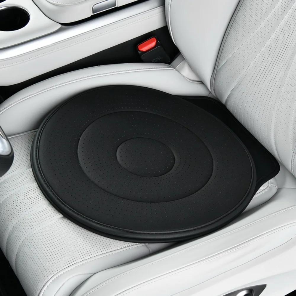 Coussin de siège de voiture rotatif à 360 degrés, tapis antidérapant, design perforé, aide à la mobilité pivotante, éponge multifonctionnelle