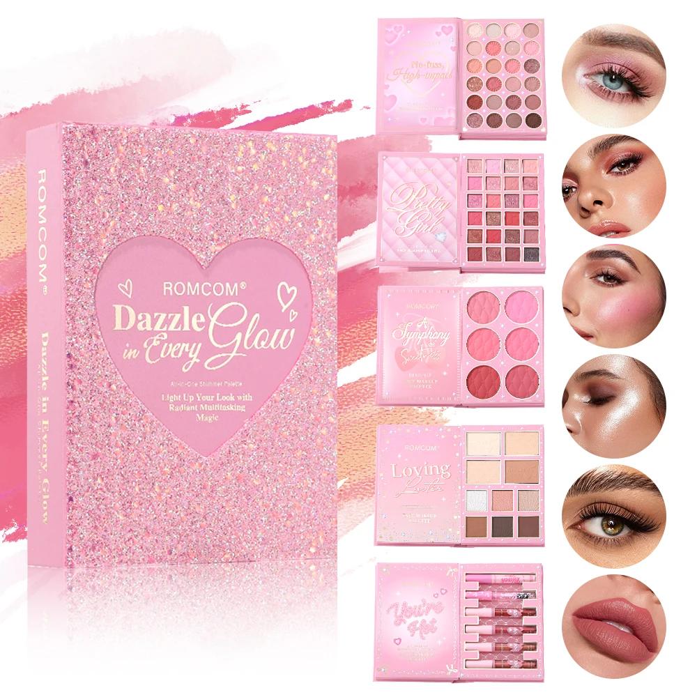 Livre magique de maquillage tout-en-un de 5 pages : kit complet avec fard à paupières multi-ombrage