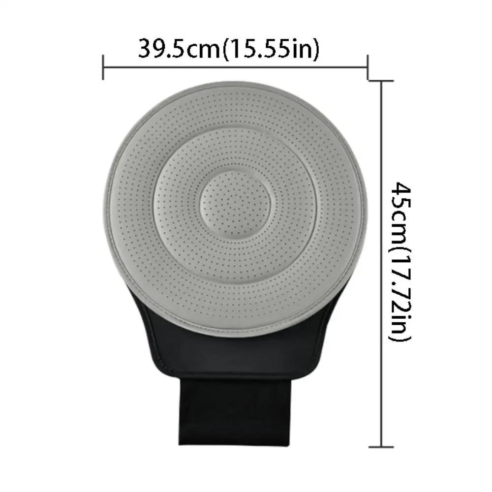 Coussin de siège de voiture rotatif à 360 degrés, tapis antidérapant, design perforé, aide à la mobilité pivotante, éponge multifonctionnelle