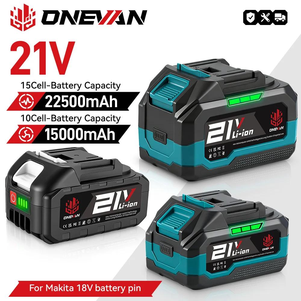 Batterie lithium-ion rechargeable ONEVAN 15000mAh 22500mAh avec indicateur