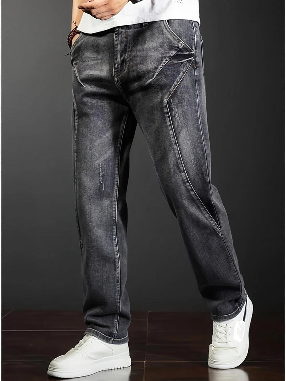 Jean extensible à jambes droites pour hommes