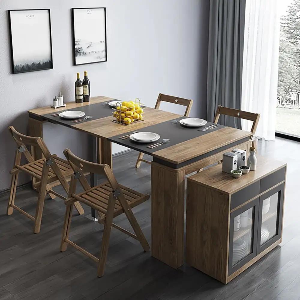 Table à manger extensible multifonctionnelle moderne