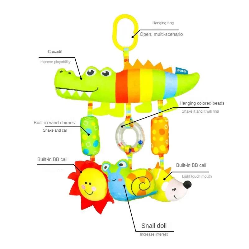 Jouets Sensoriels en Peluche Arc-en-ciel pour Bébé de 0