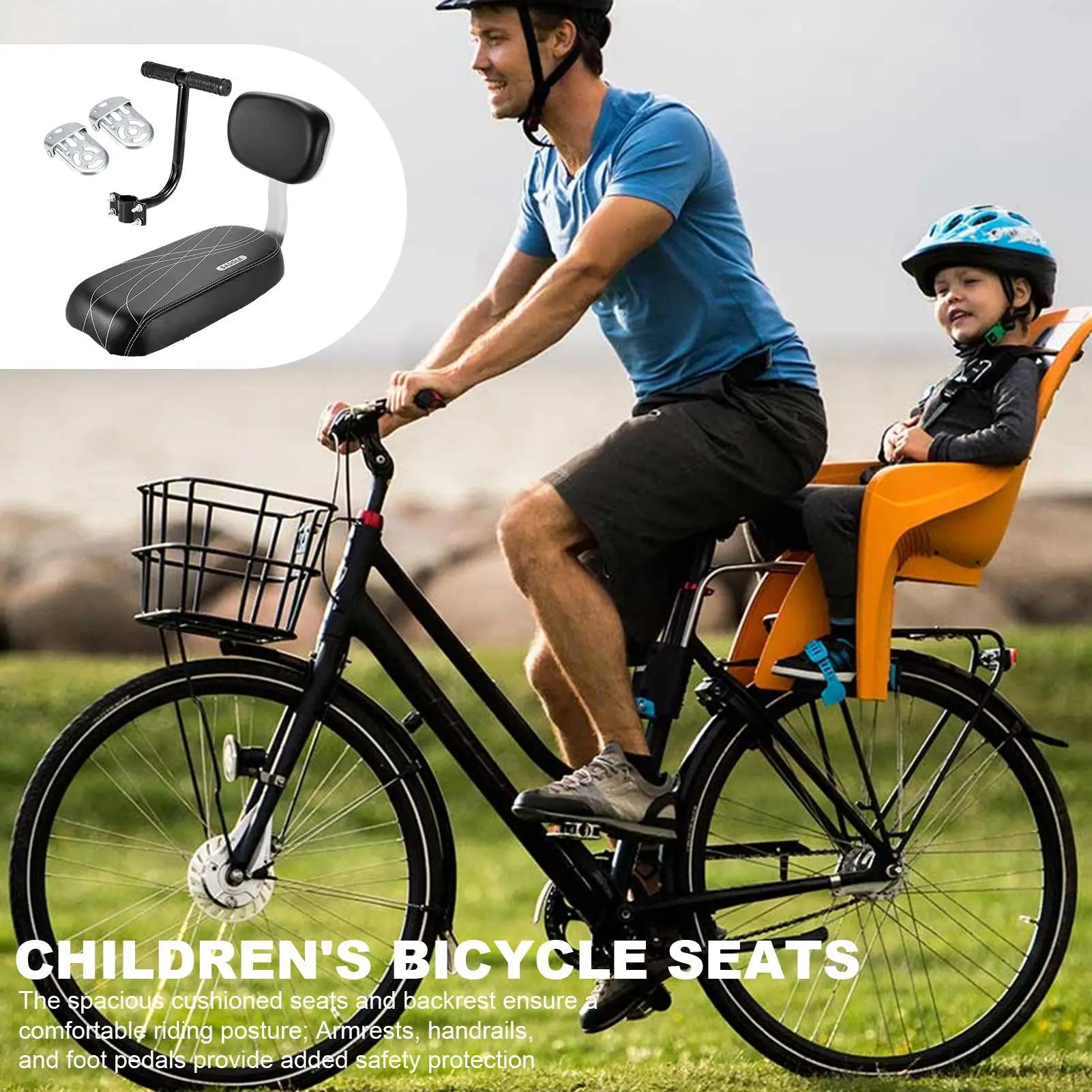 Siège arrière de vélo pour enfant avec poignée