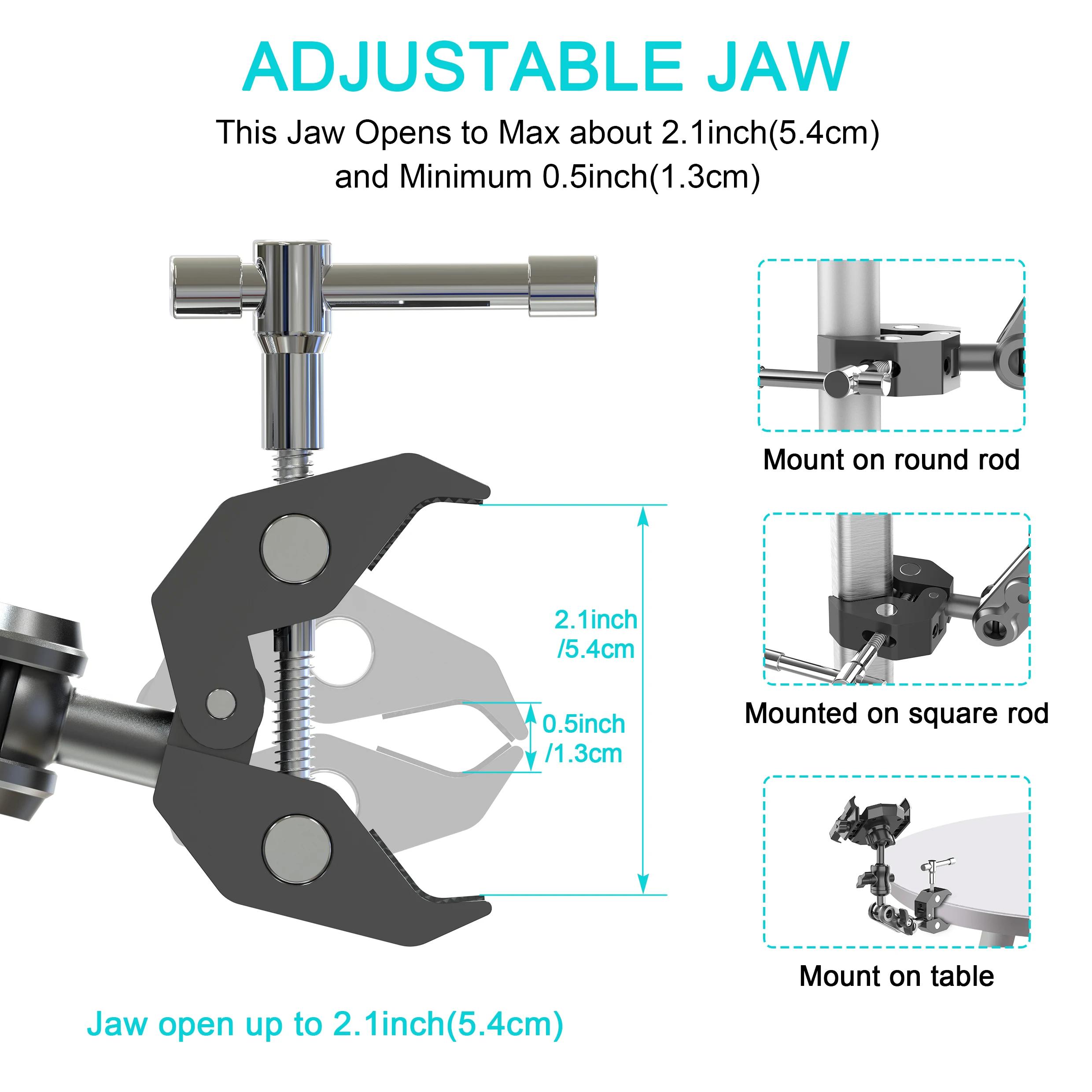 Support de téléphone avec Super pince pour tapis roulant/vélo à ardillon/poussette/chaîne roulant/chariot de Golf/pôts/support de musique/vélo stationnaire/guidon