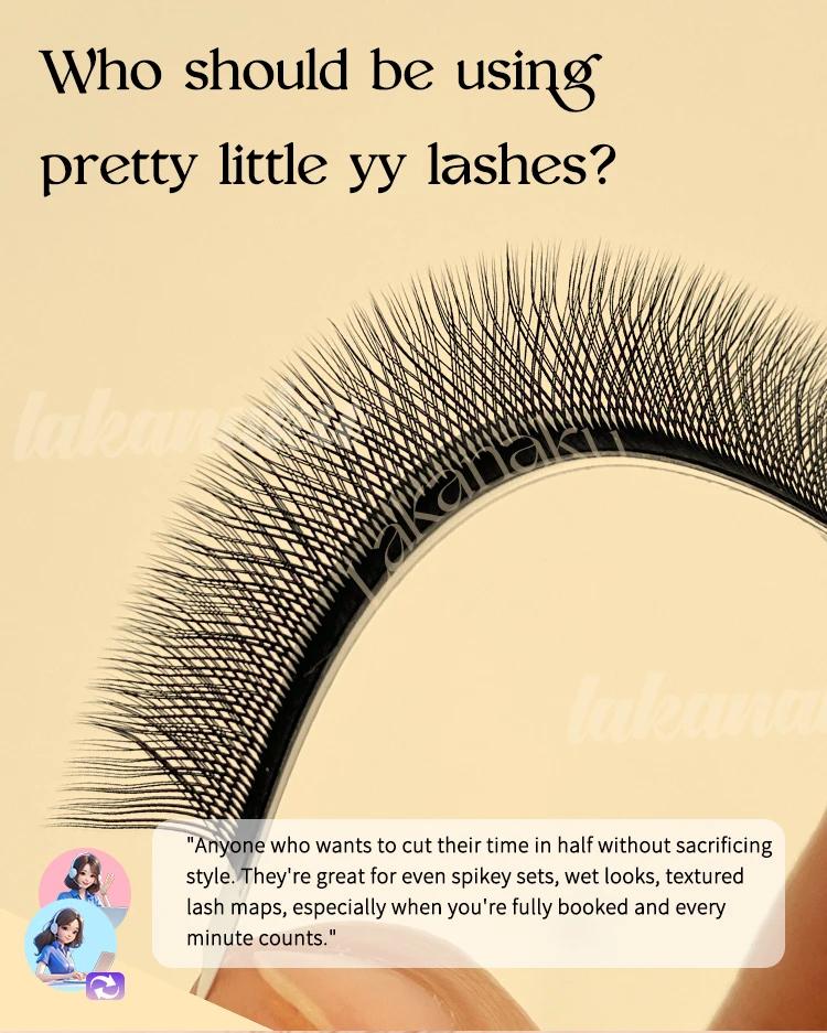 LAKANAKU Cilios YY Extensions de cils 6 plateaux