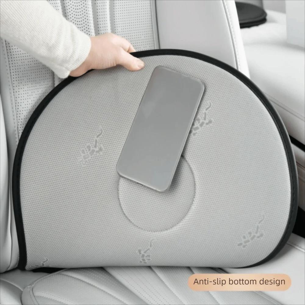 Coussin de siège de voiture rotatif à 360 degrés, tapis antidérapant, design perforé, aide à la mobilité pivotante, éponge multifonctionnelle