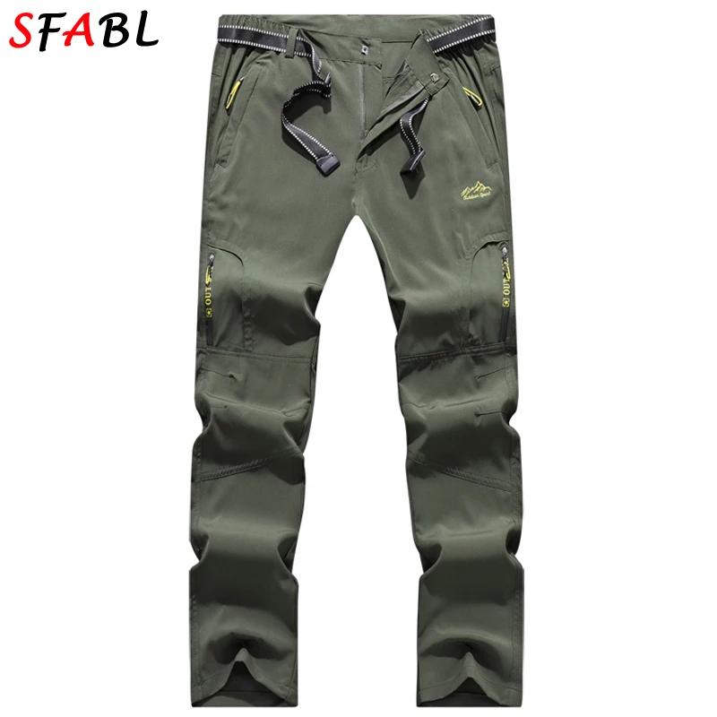 SFABL L-5XL D'été À vaccage Rapide Pantalon Hommes commandé Imperméable DulPants