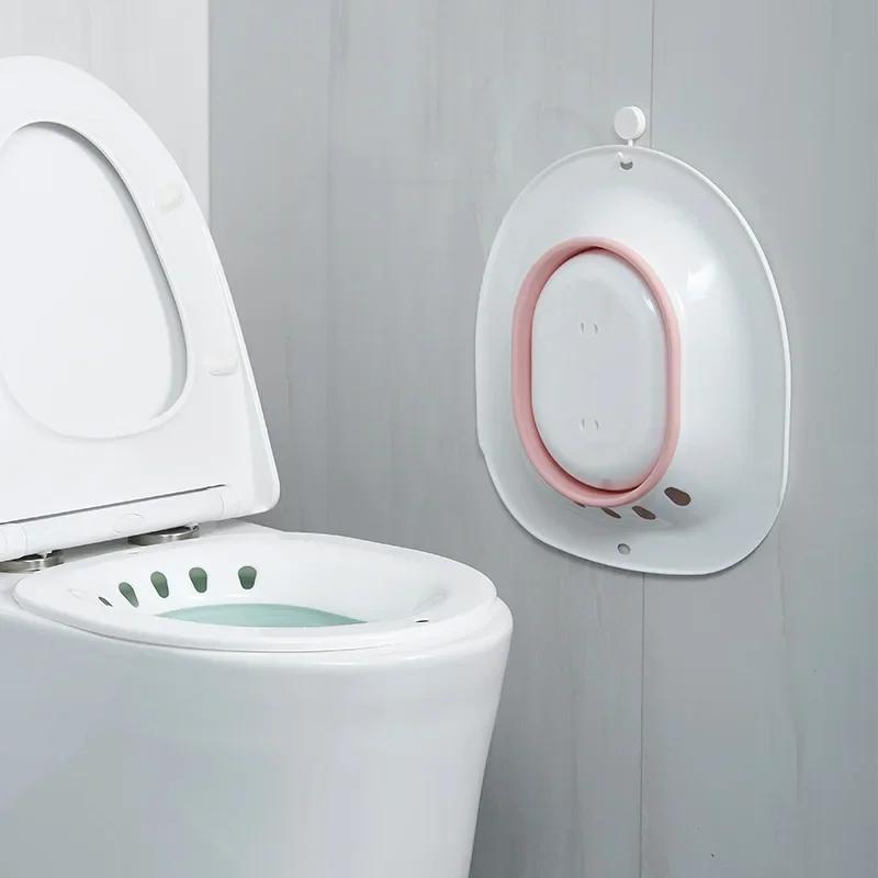 Bain pour hémorroïdes, bain pour siège de toilette, soins post-partum, kit de bain pour femmes, pliable, tuyau de rinçage