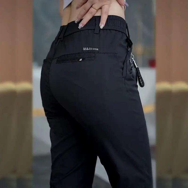 Pantalon décontracté homme 2026 en soie glacée