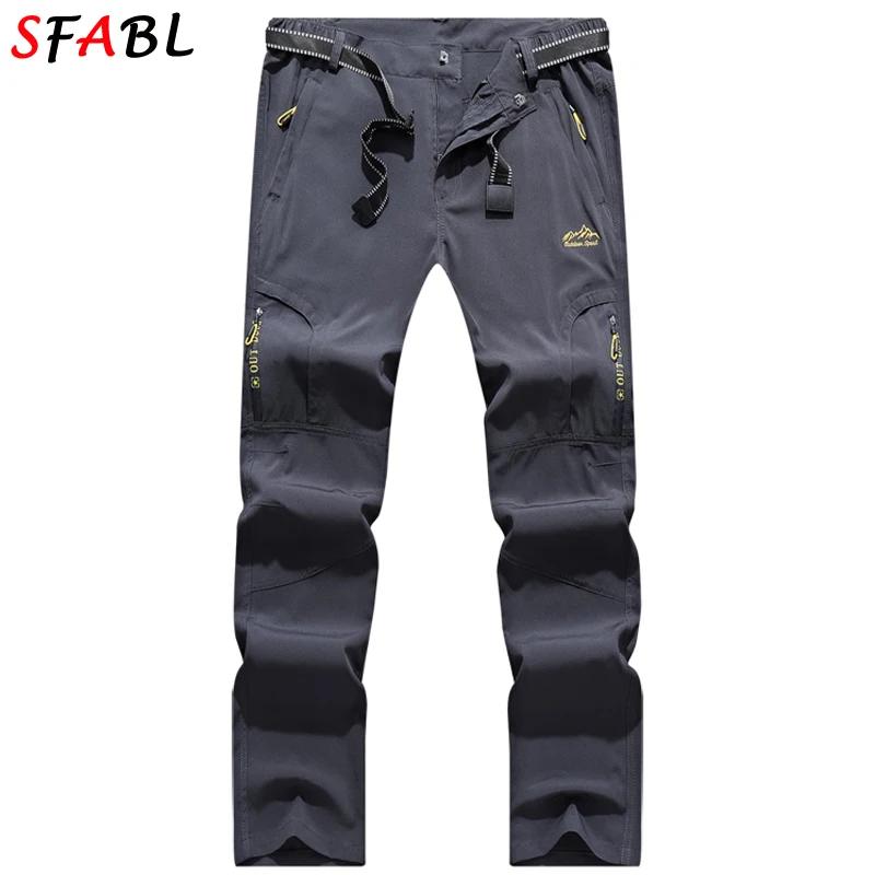 SFABL L-5XL D'été À vaccage Rapide Pantalon Hommes commandé Imperméable DulPants