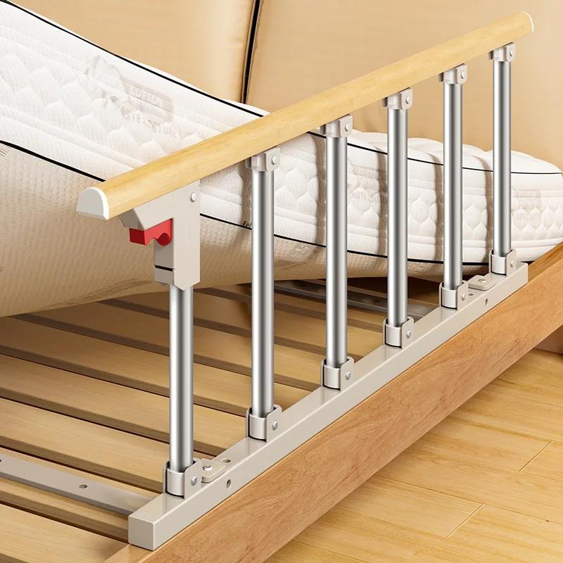 Rail de lit simple face pour personnes âgées, protection de lit de sécurité pliable avec poignée d'assistance au levage, pour personnes à mobilité limitée, usage domestique