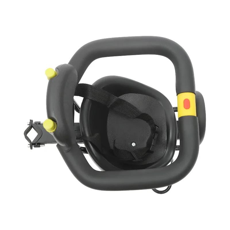 Siège enfant avant réglable pour vélo, NOUVEAU siège de vélo pour 1-5 ans, capacité de charge de 35 kg avec ceinture de sécurité et pédales