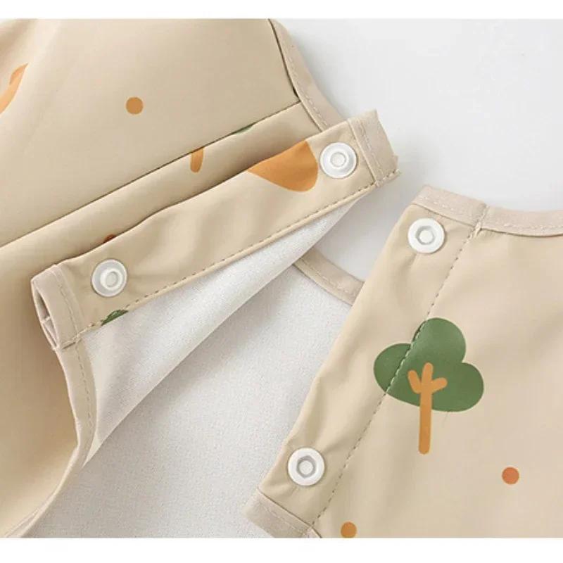 Bébé enfants enfant en bas âge à manches longues écharpe imperméable Art Smock alimentation bavoir tablier poche infantile garçons filles rot tissu Bandana bavoirs
