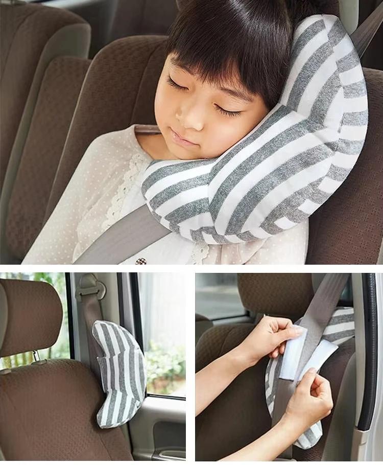 Appui-tête de siège de voiture, Support de tête de couchage pour enfants, ceinture d'épaule, housse de cou pour enfants, accessoires de voiture de voyage