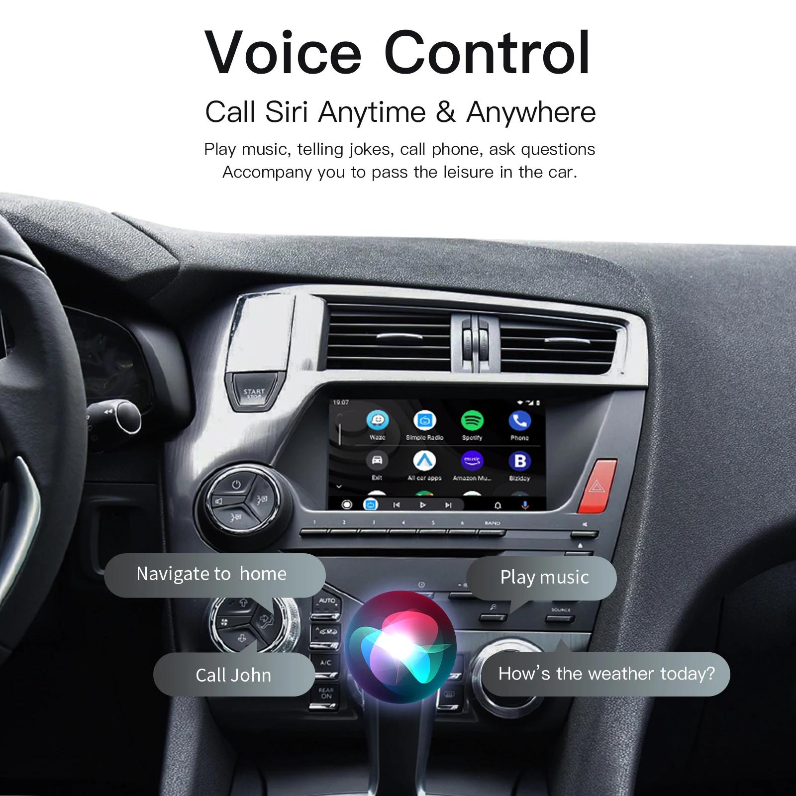 CARABC – boîte Carplay sans fil pour Peugeot citroën SMEG SMEG + Picasso C4 C5 DS4 DS3 308 508 208 3008, Module AirPlay Android Auto