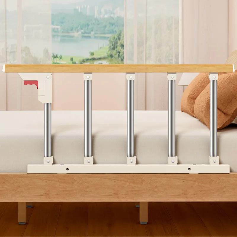 Rail de lit simple face pour personnes âgées, protection de lit de sécurité pliable avec poignée d'assistance au levage, pour personnes à mobilité limitée, usage domestique